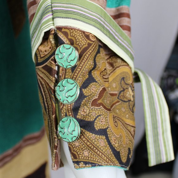 💥ONE OF A KIND💥 Frankie Slaughter Mint Tea in Marrakech Duster Jacket - Picture 6 of 7